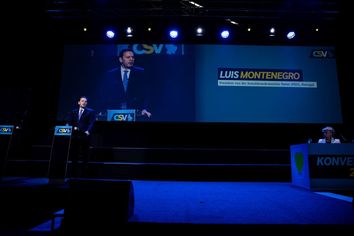 Luís Montenegro no congresso do CSV